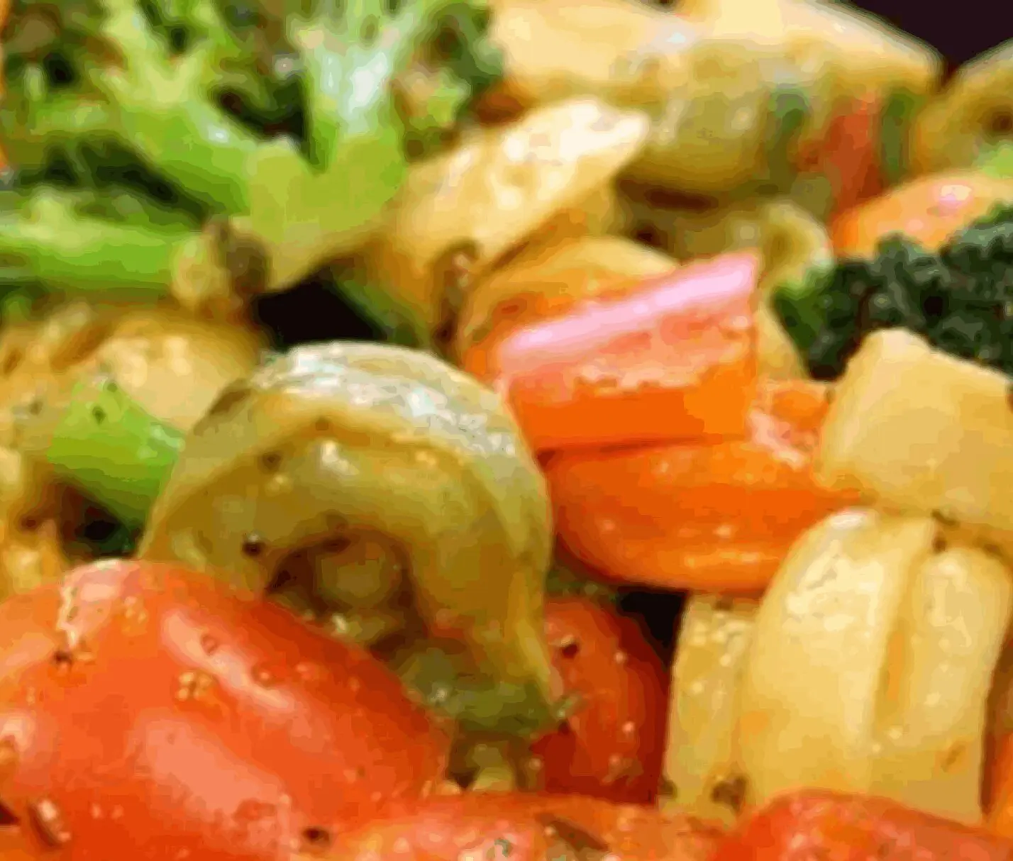 Colorful vegetable stir-fry with broccoli and peppers.