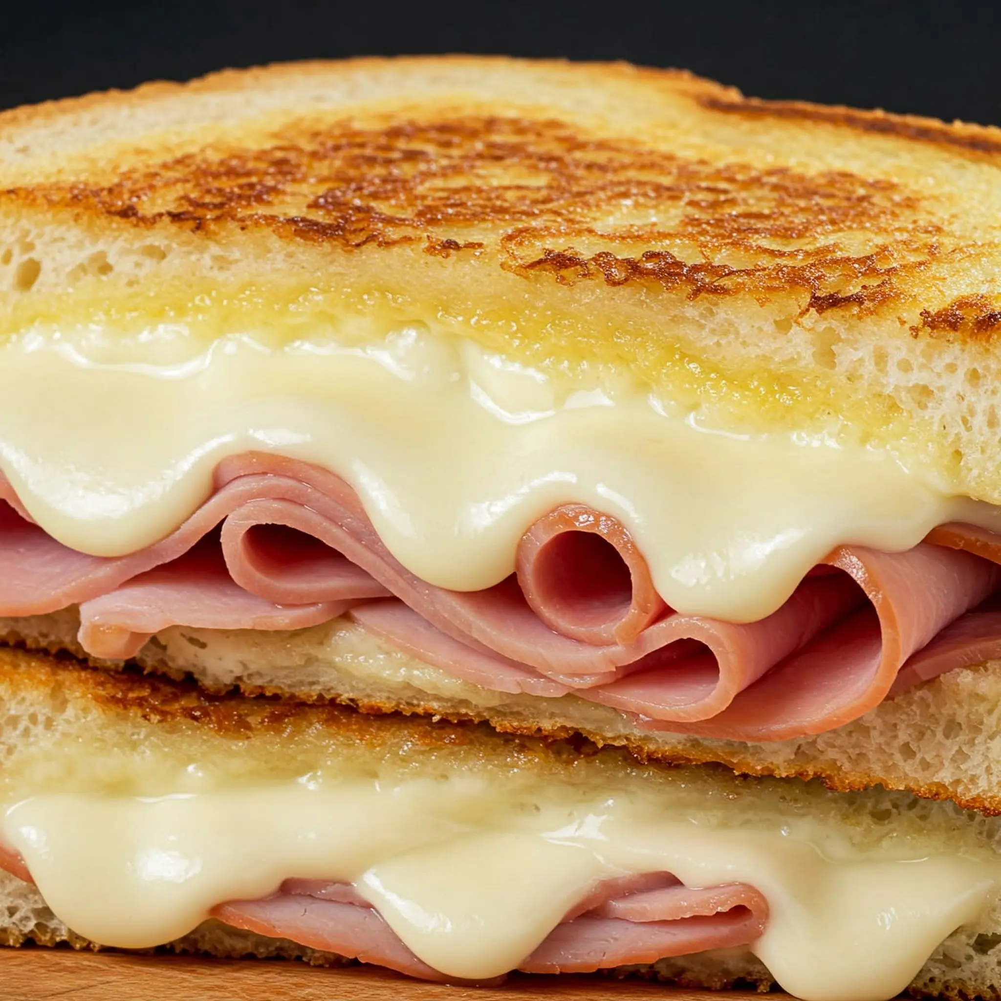 ai grilled cheese with ham