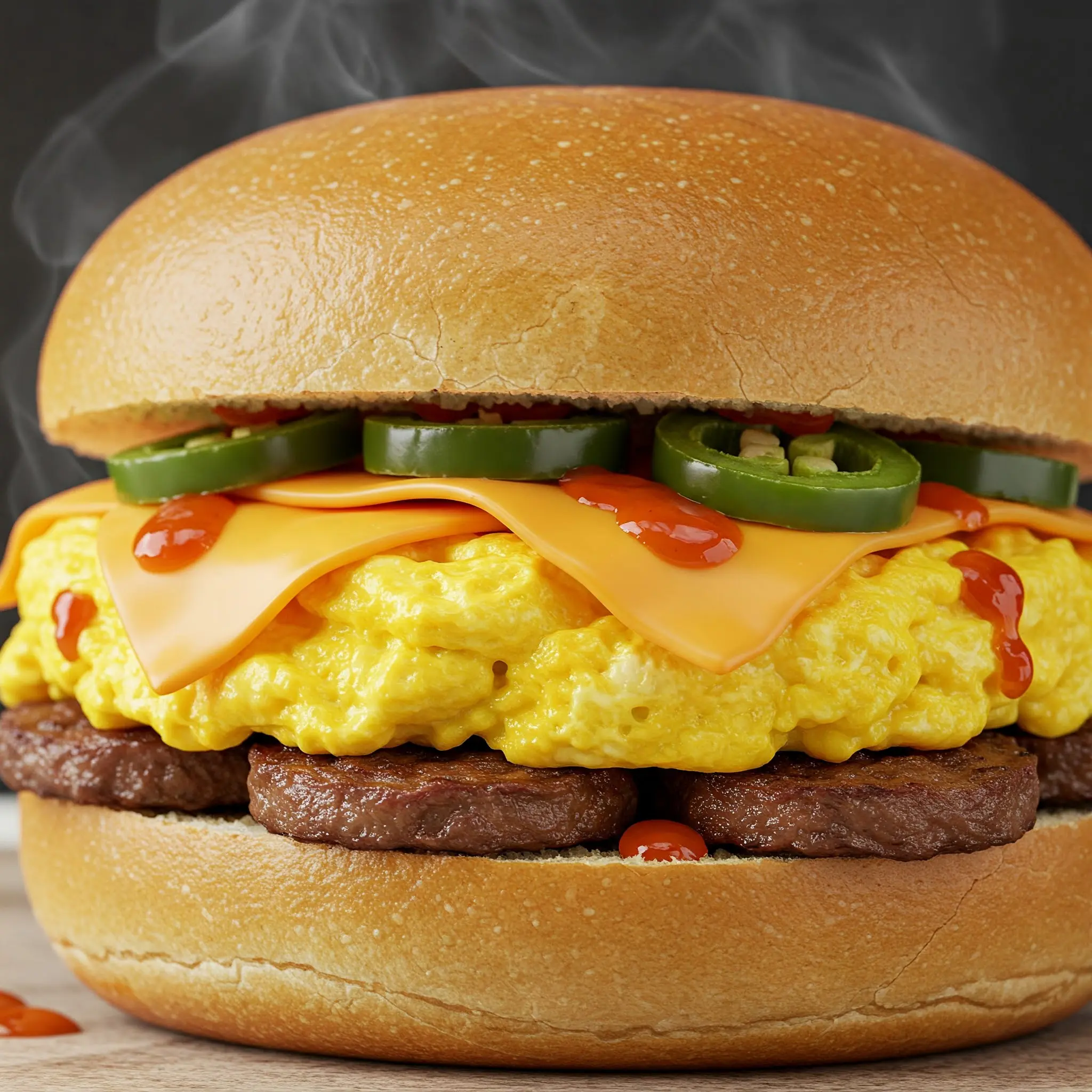 ai lava pit breakfast sandwich